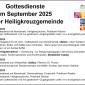 Gottesdienste im September 2025
