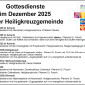 Gottesdienste im Dezember 2025