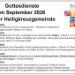Gottesdienste im September 2027
